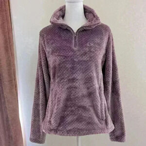Columbia Women's Fire Side Quarter Zip Sherpa Light Purple Jacket